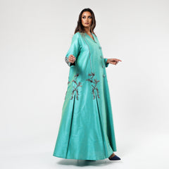 دراعه مشغولة يدوياً مع كسرات مخفيه بطريقه كلاسيكيه - tahaniboutique