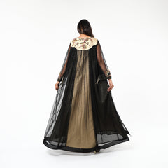 دراعة مشغولة يدويا جاكار وتور إيطالي - tahaniboutique