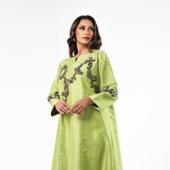 دراعه ملونة مشغولة يدوياً بالريسم والخرز و اللولو - tahaniboutique