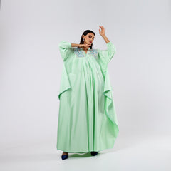 Practical armband embroidered with resin threads and embroidery