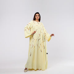 Embroidered armband with hand embroidery, sequins and motifs