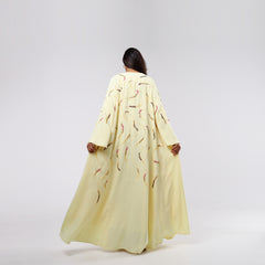 Embroidered armband with hand embroidery, sequins and motifs