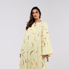 Embroidered armband with hand embroidery, sequins and motifs