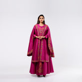 Distinctive dress with hand embroidery