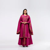 Distinctive dress with hand embroidery