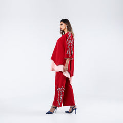 A very elegant suit, distinguished by its luxurious handwork.