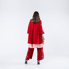 A very elegant suit, distinguished by its luxurious handwork.