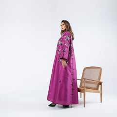 A very elegant dress, distinguished by its luxurious handwork, sequins, embroidery, and motifs.