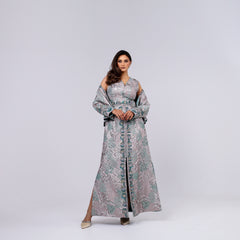 A piece of art handcrafted with woven threads, sequins and Japanese beads.