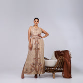 VIP Dress - A handcrafted piece of art made of woven fabric, threads, sequins, and Japanese beads.