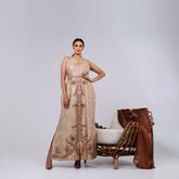 VIP Dress - A handcrafted piece of art made of woven fabric, threads, sequins, and Japanese beads.