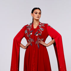 A very elegant dress with luxurious hand embroidery