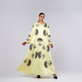 A very elegant and distinctive arm with luxurious hand embroidery