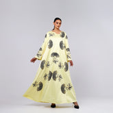 A very elegant and distinctive arm with luxurious hand embroidery