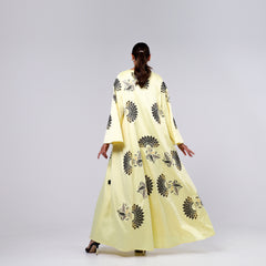 A very elegant and distinctive arm with luxurious hand embroidery