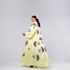 A very elegant and distinctive arm with luxurious hand embroidery