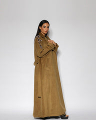 جاكيت نسائي شتوي من الجوخ - خياطة دبل وشك يدوي - tahaniboutique