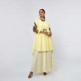 بدلة نسائية فاخرة من قطعتين مع حزام - tahaniboutique