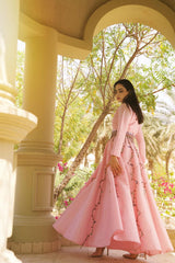 فستان سهرة شانتون فاخر - تصميم يدوي للمناسبات - tahaniboutique