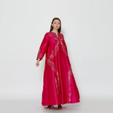 دراعة كلوش فخمة للمناسبات - تطريز يدوي وشك بالنمنم | شانتون لجميع الفصول - tahaniboutique