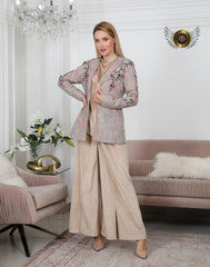 أطقم نسائية فخمة - طقم مخمل ثلاث قطع للمناسبات - tahaniboutique