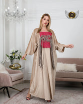 دراعة مخمل مع صوف شانيل - tahaniboutique