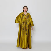 دراعة فخمة بقصات وبريم مميزة - مشغولة يدوياً | شانتون عالي الجودة - tahaniboutique