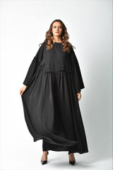 عباية رسمية دانتيل ونمنم - tahaniboutique