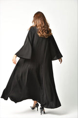 عباية مناسبات جيب ملونة - tahaniboutique