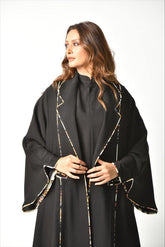 عباية بريم ملونة من تهاني بوتيك - tahaniboutique