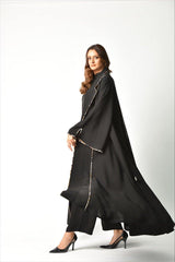 عباية بريم ملونة من تهاني بوتيك - tahaniboutique