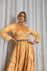 طفم نسائي كريب حرير - tahaniboutique