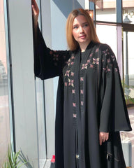 عباية مناسبات بأكمام عريضة - tahaniboutique
