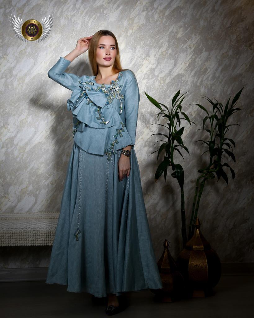 فستان سهرة فخم للمناسبات - tahaniboutique