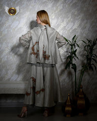 بدلة جاكيت وتنورة مع حزام - tahaniboutique