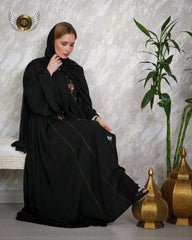 عباية السيدة قصات وبريم - tahaniboutique