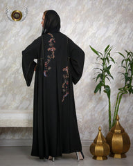 عباية السيدة قصات وبريم - tahaniboutique