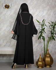 عباية طبقات مشكوكة يدويا - tahaniboutique