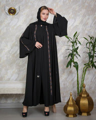 عباية طبقات مشكوكة يدويا - tahaniboutique