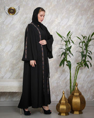 عباية طبقات مشكوكة يدويا - tahaniboutique