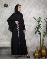 عباية مناسبات بكسرات خفيفة - tahaniboutique