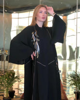 عباية مناسبات كسرات مخفية - tahaniboutique