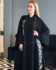 عباية مناسبات كسرات مخفية - tahaniboutique