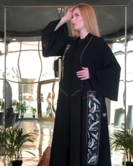 عباية مناسبات كسرات مخفية - tahaniboutique