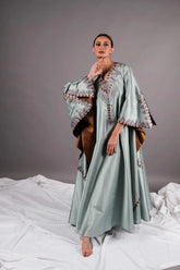 دراعة فخمة جدا تربل كلوش - tahaniboutique