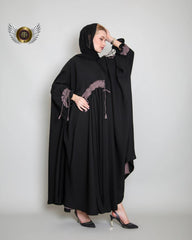 عباية لون موف - tahaniboutique