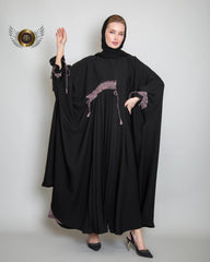 عباية لون موف - tahaniboutique
