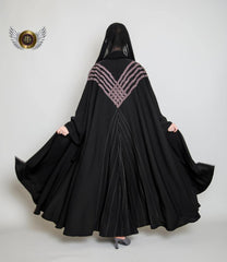 عباية كتف بنفجسي - tahaniboutique