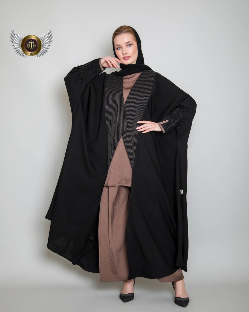 عباية السيدة مع ملفع - tahaniboutique