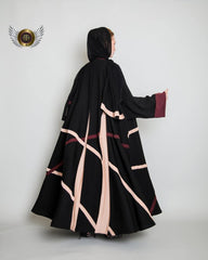 عباية كلوش فراشة كرمزية من تهاني بوتيك - tahaniboutique